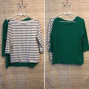 Bundle of 2: Merona XXL 3/4 sleeve tees